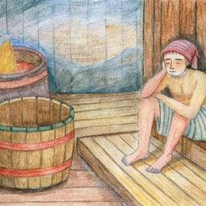 Sauna na kaca