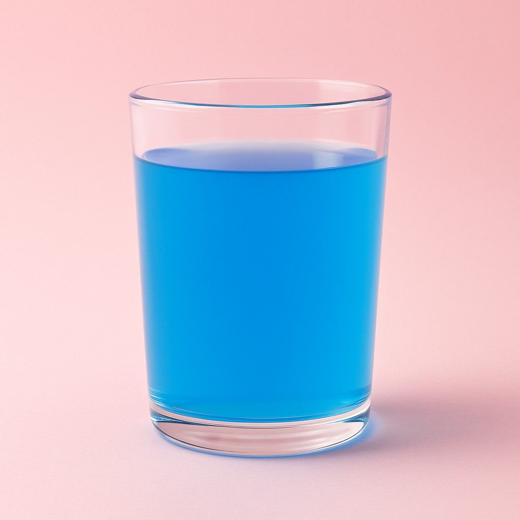 Niebieskie Oshee w szklance